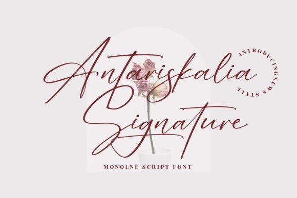 Antariskalia Signature: A Stylish Script Font