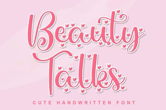 Beauty Talks: A Handwritten Font for Social Campaigns