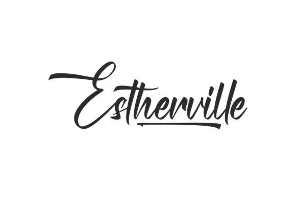 Estherville: A Delicate Script for Creative Projects