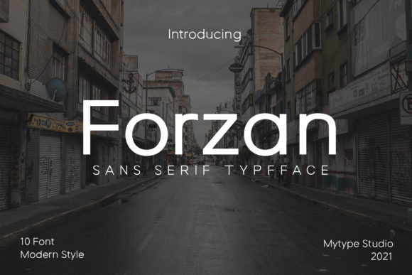 Forzan Font: A Modern Sans Serif for Handmade Brands