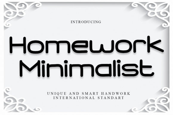 Homework Minimalist: A Versatile Script Font for Modern Brands