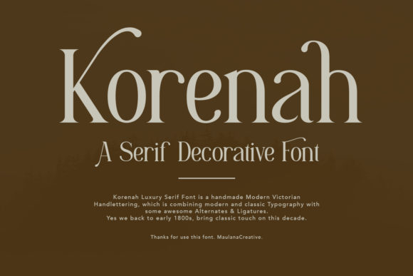 Korenah: The Serif Font That Elevates Campaign Design