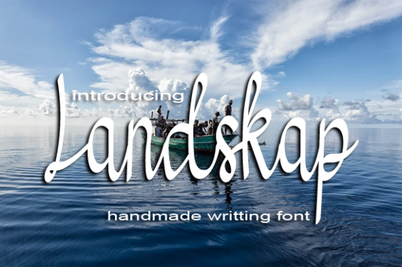 Landskap: A Flowing Handwritten Font