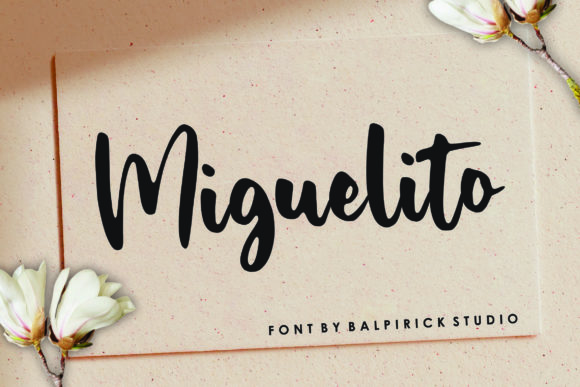 Miguelito: A Script Font for Creative Campaigns