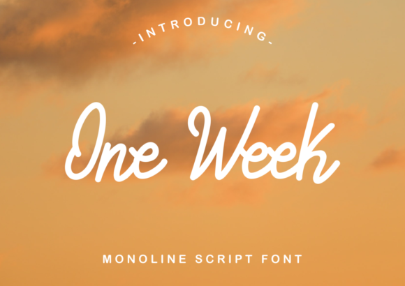 One Week Font: The Perfect Script for Handmade Brands