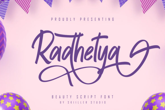 Radhetya: A Stylish Script Font