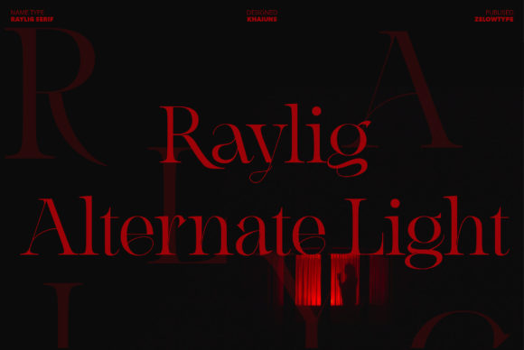 Raylig Alternate Light: A Polished Serif Font for Branding