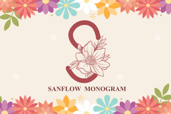 Sanflow Monogram: A Decorative Font for Elegant Branding