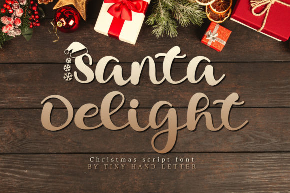 Santa Delight Font: Elegant Script for Digital Marketing