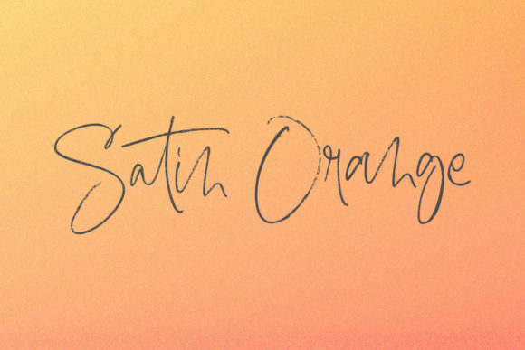 Satin Orange Font Review: Elevating Web Headers with Elegance