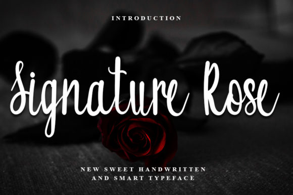 Signature Rose: A Delicate Typeface for Elegant Design