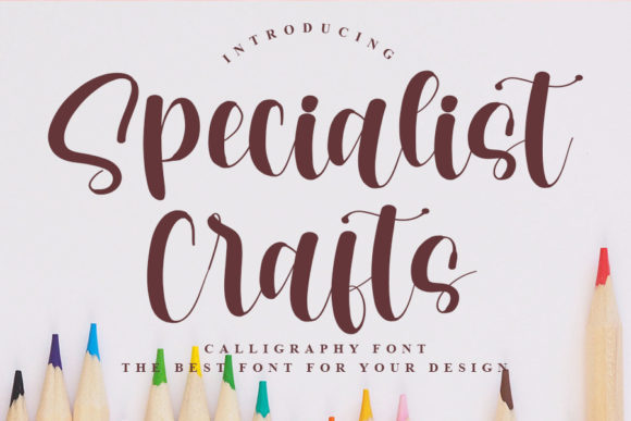Specialist Crafts: An Elegant Handwritten Font for Editorial Design