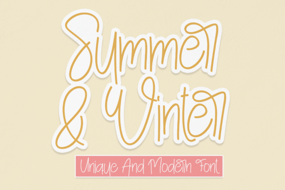 Summer and Winter: The Handwritten Font That Elevates Your Brand