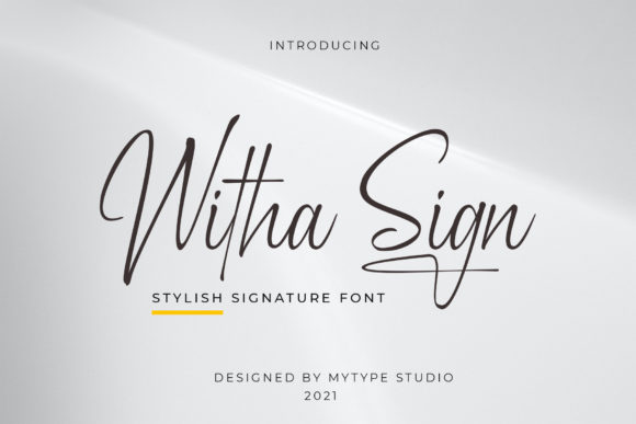 Witha Sign: A Delicate Typeface for Editorial Elegance